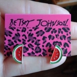 Betsey Johnson watermelon earrings